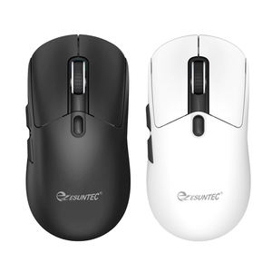 Ventas calientes 6D Botones Inalámbrico RGB Retroiluminado Sensor óptico <span class=keywords><strong>Ratón</strong></span> ergonómico para juegos 2,4G + BT Cable tipo C de tres modos 650mAh - Product Image 1