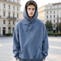 Hoodie ample et court personnalisé avec logo, en stock, pour l'hiver