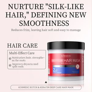 KORMESIC Vente en gros 800ml Après-shampoing à la kératine Gel hydratant aux herbes biologiques Marque privée OEM Réparateur nourrissant pour cheveux bouclés - Product Image 6