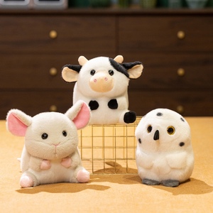 Peluche di Animali Cartoon Carini: Mucca, Maiale, Gufo - Giocattoli di Peluche Personalizzabili e all'Ingrosso - Product Image 1