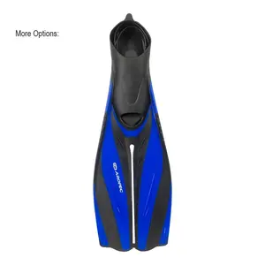 Diving Equipment Manufacturer Black Color Close Pocket Plastic Fin Snorkeling Fin