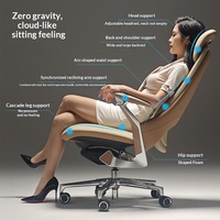 Chaise de bureau de luxe ergonomique avec dossier réglable en cuir et base en bois massif, nouvelle chaise de direction électrique, accessoire de bureau exécutif