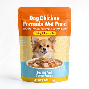 Sachet Doypack en aluminium haute barrière stérilisable en autoclave <span class=keywords><strong>pour</strong></span> aliments humides <span class=keywords><strong>pour</strong></span> chats et chiens - Product Image 4