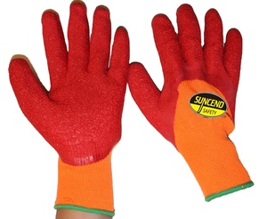 Guantes Térmicos SUNCEND 3/4 Recubiertos de Látex, Forro de Felpa Acrílica de Calibre 7, Acabado Arrugado, Guantes de Trabajo de Seguridad Térmica - Product Image 4