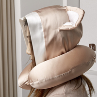 Haute qualité 6A Grade mûrier soie cou oreiller voyage oreiller soie en forme de U oreiller pour avion