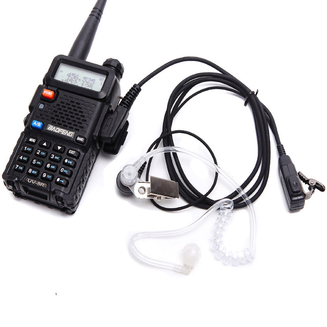 Best Price FBI Ear Plug Walkie Talkie Headphone With Mic for Security Guard FBI001 H175