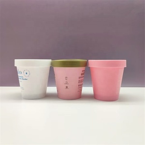 Matte White PInk 50ml 100ml 200ml <strong>Slime</strong> Plastic Ice Cream Container 8oz 250ml Cosmetic PP Jar Cream Body Scrub <strong>Pot</strong> - Product Image 2