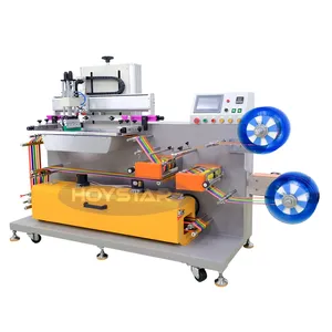 Lanyard screen printing machine for ribbon roll to roll cotton tape label screen printers for sale