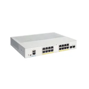 סדרת C1000 יציאות 16x10/100/1000 Ethernet PoE ומתג תקציב 120W C1000-16P-2G-L