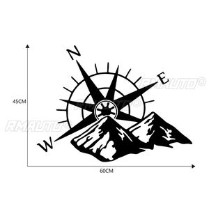 Auto Body Sticker Car Stickers Styling <b>Decal</b> Lage Size Mountain Compass Car Sticker <b>Decals</b> for Auto <b>Window</b> Motorcycle Decor - Product Image 6