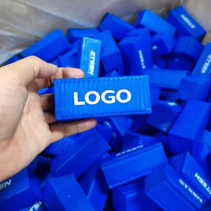 Pelota Antiestrés Personalizada Ecológica de PU con Forma de Contenedor de Envío, con Impresión de Serigrafía, para Decoración de Oficina, Hogar, Eventos y Regalos Corporativos - Product Image 1