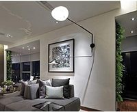 Appliques murales vintage Serge Mouille, luminaires muraux design rotatifs pour la décoration intérieure