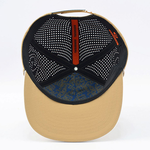 Topi Snapback tahan air Laser berlubang grosir topi olahraga Snapback tahan air kustom desainer Tiongkok - Product Image 3