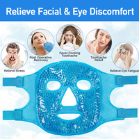 Nouvel Arrivage Masque Facial en Gel Chaud/Froid Bingfan avec Soulagement de la Douleur et Tissu Réducteur de Pores, Congelable et Micro-ondable