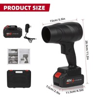 Souffleur d'air électrique portable industriel au lithium 35000 tr/min, pistolet de séchage manuel DIY, souffleur puissant pour lavage de voiture et déneigement