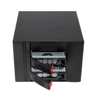 Boîtier Mini NAS de stockage connecté en réseau à usage domestique 2 baies ATX en plastique horizontal pour application serveur en stock