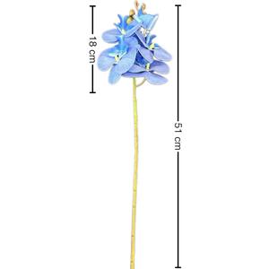 Orchidée Phalaenopsis en soie à 5 têtes, fleur artificielle imprimée en 3D réaliste, aspect haut de gamme, <span class=keywords><strong>tige</strong></span> unique, décoration de mariage et de maison - Product Image 4