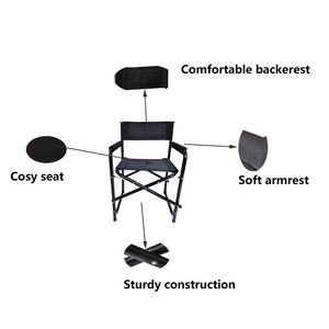 釣りハンティングシート屋外ポータブル折りたたみディレクターチェアオックスフォードキャンプハイキングアイアンメタル付き - Product Image 3