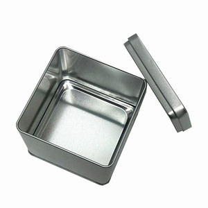 Bán Sỉ Hộp Thiếc Vuông Dập Nổi In Theo Yêu Cầu Hộp Thiếc Kim Loại Cấp Thực Phẩm Đóng Gói Quà Rỗng Có Nắp - Product Image 5