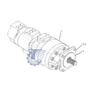 बिल्ली 77f गियर पंप खुदाई हाइड्रोलिक पंप 255-5478 20r65003 - Product Image 6
