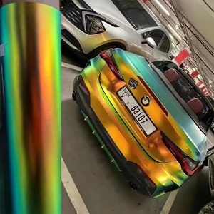 Film Pembungkus Mobil Holografik Elektroplating Pelangi <span class=keywords><strong>Chrome</strong></span> Biru/Hijau/Emas Neo <span class=keywords><strong>Mirror</strong></span> <span class=keywords><strong>Chrome</strong></span> <span class=keywords><strong>Vinyl</strong></span> <span class=keywords><strong>Wrap</strong></span> - Product Image 4