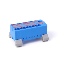 Bloc de distribution RY-ELE RPTKIX 6/12X2.5-NS35 en cuivre automobile, connexion enfichable 13 pôles, 26-12 AWG, 24A, montage sur rail DIN
