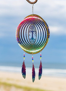 3D <span class=keywords><strong>de</strong></span> Metal <span class=keywords><strong>de</strong></span> jardín al aire libre decoración viento Spinner (árbol <span class=keywords><strong>de</strong></span> <span class=keywords><strong>la</strong></span> <span class=keywords><strong>vida</strong></span> con plumas <span class=keywords><strong>de</strong></span> cazador - Product Image 2