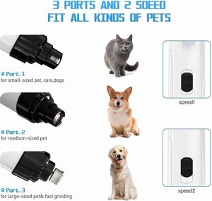 Amoladora de Uñas Recargable para Mascotas con Logotipo Personalizado, Entrega Rápida, Herramientas de Cuidado de Uñas para Perros, Diseño Silencioso - Product Image 3