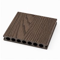 Planches de terrasse en WPC massif haute résistance, modernes, à clipser, pour extérieur, sols composites robustes pour les zones publiques et commerciales