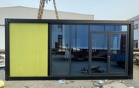 Villa conteneur moderne en acier de 20 pieds - Conception à panneaux sandwich préfabriqués pour hôtels