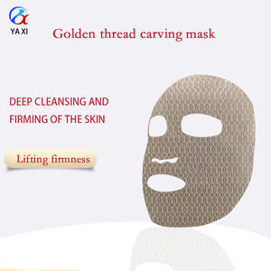 מסכת פנים חד פעמית מבד עם קולגן להרמת עור, לחות והזנה לעור, דגם Y410 Golden Thread - Product Image 3