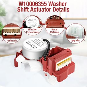 Actionneur de changement de vitesse de rondelle électrique W10006355 amélioré en gros Compatible Whirlpool Maytag pour Kenmore Machine à laver remplace l'ancien - Product Image 2