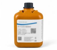 Tinta Solvent CIJ Kompatibilitas Tinggi Grosir Baru IC-2BK124 Hitam untuk Pencetakan Chip RFID Printer Inkjet Domino AX150i AX350i AX550i