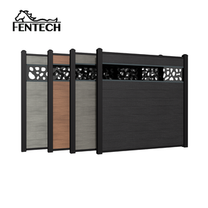 Pannelli Compositi in Legno e Plastica Personalizzabili Fentech, Recinzione con Pali in Alluminio, Steccato WPC per Privacy in Giardino - Product Image 3