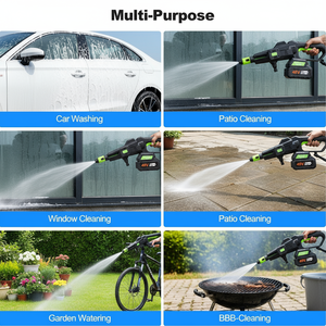 Nettoyeur de voiture portable sans fil, pistolet à eau, nettoyeur haute pression électrique, puissant, pour le lavage de voiture - Product Image 4