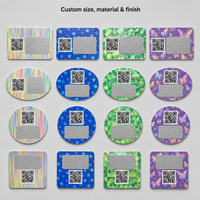 Étiquette holographique personnalisée à gratter avec code QR, autocollant de sécurité anti-contrefaçon, authentification de produit traçable