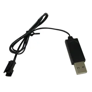 USB מטען מותאם אישית 3.7V ליתיום סוללה עבור שלט רחוק מכוניות עם נקבה SM תקע 4.2V סוללת ליתיום מטען