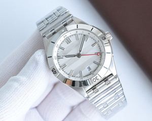 Reloj Mecánico de Lujo de Alta Gama con Doble Zona Horaria, Correa Elegante y Sencilla, la Primera Opción para Hombres de Negocios - Product Image 3