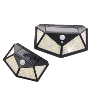 Applique murale solaire à 114 led, 4 côtés, éclairage d'extérieur, luminaire de paysage, protection, <span class=keywords><strong>charge</strong></span> et dé<span class=keywords><strong>charge</strong></span>, idéal pour un <span class=keywords><strong>jardin</strong></span> - Product Image 6