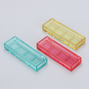 Boîte cosmétique rectangulaire en plastique PETG vide pour fards à paupières, personnalisable avec logo OMI, recyclable, palette de blush - Product Image 3
