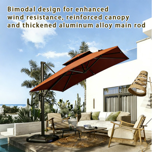 Ombrelloni da Esterno Moderni Bali Impermeabili Anti-UV con Base - Product Image 2