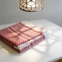 Boran 100% Polyester Chiffon Soie Imprimé à Carreaux et à Motifs Écossais Hijab Châle Unisexe Respirant Doux pour la Peau Usage Quotidien Ethnique