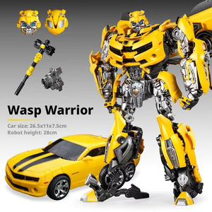 Figuras de Acción Modelo 2025, Precio de Fábrica, Robot de Plástico de Gran Tamaño con Deformación, Vehículo de Construcción Transformable con Luz - Product Image 2