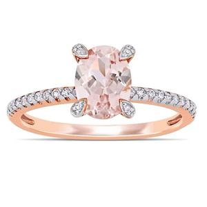 Anillos de Morganita Chapados en Oro Amarillo de 14k y Plata de Ley 925 para Mujer, Anillos de Joyería para Mujer al por Mayor - Product Image 3