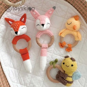 Sonajero Masticable Personalizado con Forma <span class=keywords><strong>de</strong></span> Animal - Mordedor Suave para Bebé con Agarre Fácil, Regalo Personalizado con Nombre para Recién Nacido - Product Image 2