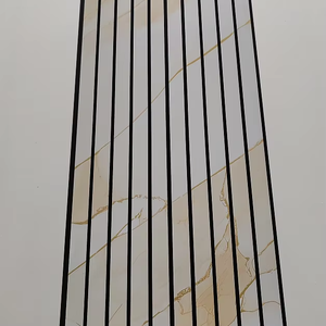 Panneau mural de plafond en PVC noir à motif marbre 8mm 9mm imperméable et résistant à l'humidité, design moderne pour décoration intérieure et salon - Product Image 1