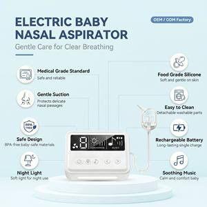 Aspirador Nasal Eléctrico para Bebés con Fuerte Succión, Ajustable, 6 Niveles de Potencia, Eliminador de <span class=keywords><strong>Mocos</strong></span> para Bebés y Niños Pequeños - Product Image 2