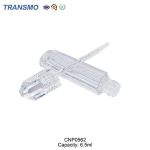 Tube de brillant à lèvres personnalisé avec logo, 6,5 ml, transparent, emballage vide pour la marque de cosmétiques, vente en gros - Product Image 5