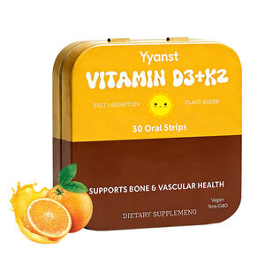 Tiras Orales de Vitamina D3 + K2 Naturales OEM/ODM para la Salud Ósea y Articular de Adultos, Suplemento Dietético Vegano con Empaque Personalizado - Product Image 1