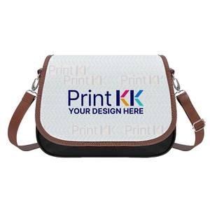 Sac à bandoulière en cuir pour femme avec impression personnalisée Kk, motif lettres, usage quotidien toutes saisons - Product Image 3